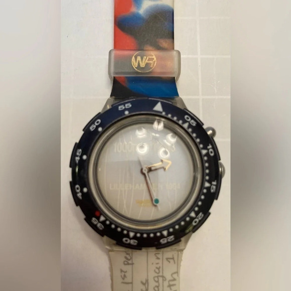 SWATCH Watch Vintage 1996 Atlanta Olympics Dan Jansen Limited Edition Unisex - Picture 4 of 10